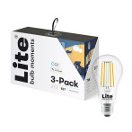 Lite Bulb Moments Smart White Ambience Dimbar RGB-pære - E27 (7W) 3pk