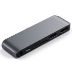 Satechi Mobile Pro 6-i-1 Hub (USB-C/HDMI/USB-A/kortleser)