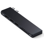 Satechi USB-C Pro Hub Slim (USB-C/USB-A/HDMI/kortleser) midnatt