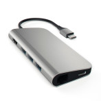 Satechi USB-C-adapter (HDMI/Ethernet/USB-A/USB-C) Space Grey