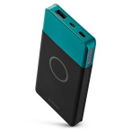 Usbepower Air 2-i-1 Qi Powerbank 5000mAh (USB-A) Emerald