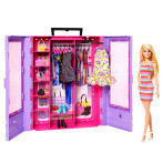 Barbie garderobe med dukke (3 år+)