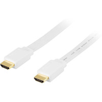 HDMI Flat Kabel - 0,5 m (Hvit)