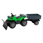 Plasto Toy ATV m/Plog og Tilhenger - 45cm (2 år+) Grønn