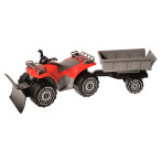 Plasto Toy ATV m/ Plog og Tilhenger - 45cm (2 år+) Rød