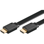 HDMI Flat Kabel - 0,5 m (Svart)