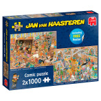 Jumbo Jan Van Haasteren 2-i-1 puslespill (2x1000 biter) Tur til museum