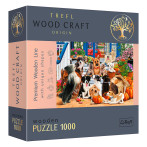Trefl Woodcraft Origin - Dog Friend Puzzle (1000 stykker)