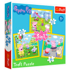 Trefl Puzzle 3-i-1 Gurli Pig (3 år+)