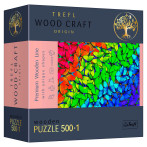 Trefl Woodcraft Origin - Rainbow Butterflies Jigsaw Puzzle (500 biter)