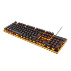 Deltaco Gaming Keyboard m/oransje bakgrunnsbelysning (Membran) Svart
