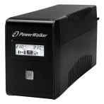 PowerWalker VI 650 LCD UPS Nødstrømforsyning 650VA 360W (2x Schuko-kontakt)