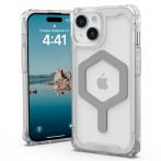 UAG Plyo MagSafe-deksel til iPhone 15 (6.1tm) Ice/Sølv