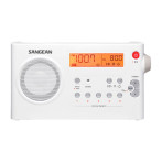Sangean PR-D7 FM/AM Radio (3,5 mm) Hvit