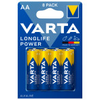 Varta Longlife Power AA LR6 Batteri 1,5V (Alkalisk) 8pk