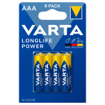 Varta Longlife Power AAA LR03 batteri 1,5V (alkalisk) 8pk