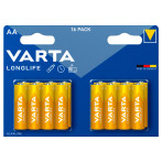 Varta Longlife AA LR6 Batteri 1,5V (Alkalisk) 16pk