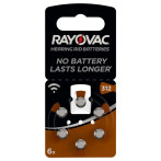 Varta Rayovac høreapparat batteristørrelse 312 (6pk)