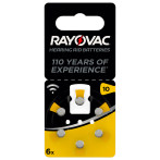 Varta Rayovac høreapparat batteristørrelse 10 (6pk)