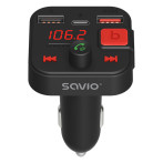 Savio TR-15 FM Bluetooth-sender (1xUSB-C/2xUSB-A)