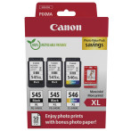 Canon PG-545 XL x2 / CL-546 XL fotoblekkpatron (Multipack)