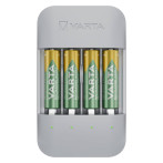 Varta Eco Charger Pro Resirkulert batterilader m/batterier 4x2100mAh (AA)