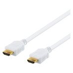 Deltaco High-Speed HDMI-kabel med Ethernet - 15m (4K UHD) Hvit