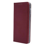 Smart Magnetic Flipcover iPhone 15 (kunstig skinn/TPU) Bordeaux
