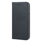 Smart Magnetic Flip Cover iPhone 15 Plus (kunstig skinn/TPU) Svart