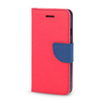 Smart Fancy Flipcover iPhone 15 Plus (kunstig skinn/TPU) rød/blå