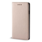 Smart Magnet Cover iPhone 15 Plus (kunstig skinn/TPU) Gull