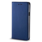 Smart Magnet Cover iPhone 15 Plus (kunstig skinn/TPU) Marineblå