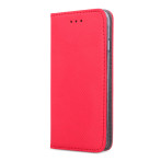 Smart Magnet Cover iPhone 15 Plus (kunstig skinn/TPU) Rød