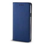 Smart Magnet Cover iPhone 15 Pro (kunstig skinn/TPU) Marineblå