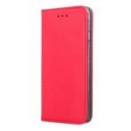 Smart Magnet Cover iPhone 15 Pro (kunstig skinn/TPU) Rød