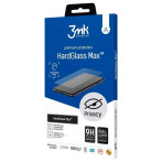 3mk HardGlass Max Privacy Skjermbeskyttelse iPhone 15 Pro - 6.1tm (9H) svart ramme