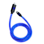 Floating Grip 18W LED USB-C ladekabel - 3m (USB-C/USB-C) Blå
