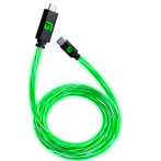 Floating Grip 18W LED USB-C ladekabel - 3m (USB-C/USB-C) Grønn