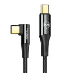 Mcdodo CA-8321 vinklet USB-C-kabel - 1,2 m (USB-C/USB-C) Svart