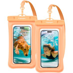 Spigen A610 Aqua Shield vanntett etui for smarttelefoner - aprikos (2pk)