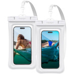 Spigen A610 Aqua Shield vanntett etui for smarttelefoner - hvit (2pk)