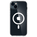 Spigen Crystal Hybrid MagSafe-deksel til iPhone 14 Plus (TPU) Hvit