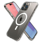 Spigen Crystal Hybrid MagSafe-deksel til iPhone 14 Pro (TPU) Hvit