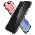 Spigen Crystal Hybrid-deksel til iPhone 15 Plus (TPU) Krystallklart