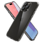Spigen Crystal Hybrid-deksel til iPhone 15 Pro Max (TPU) Krystallklart