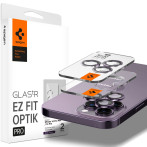 Spigen EZ Fit Optik Pro Kamerabeskyttelsesglass for iPhone 14 Pro/iPhone 14 Pro Max (lilla) 2pk