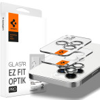 Spigen EZ Fit Optik Pro Kamerabeskyttelsesglass for iPhone 14 Pro/iPhone 14 Pro Max (sølv) 2pk