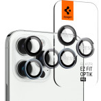 Spigen EZ Fit Optik Pro Kamera beskyttelsesglass for iPhone 14 + 15 Pro/14 + 15 Pro Max (Zero One) 2pk