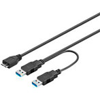Micro USB 3.0 Y-Kabel - 0,3m
