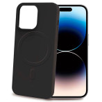 Celly Cromomag Magnetic Soft Rubber MagSafe-deksel til iPhone 15 Pro (Silikon) Svart